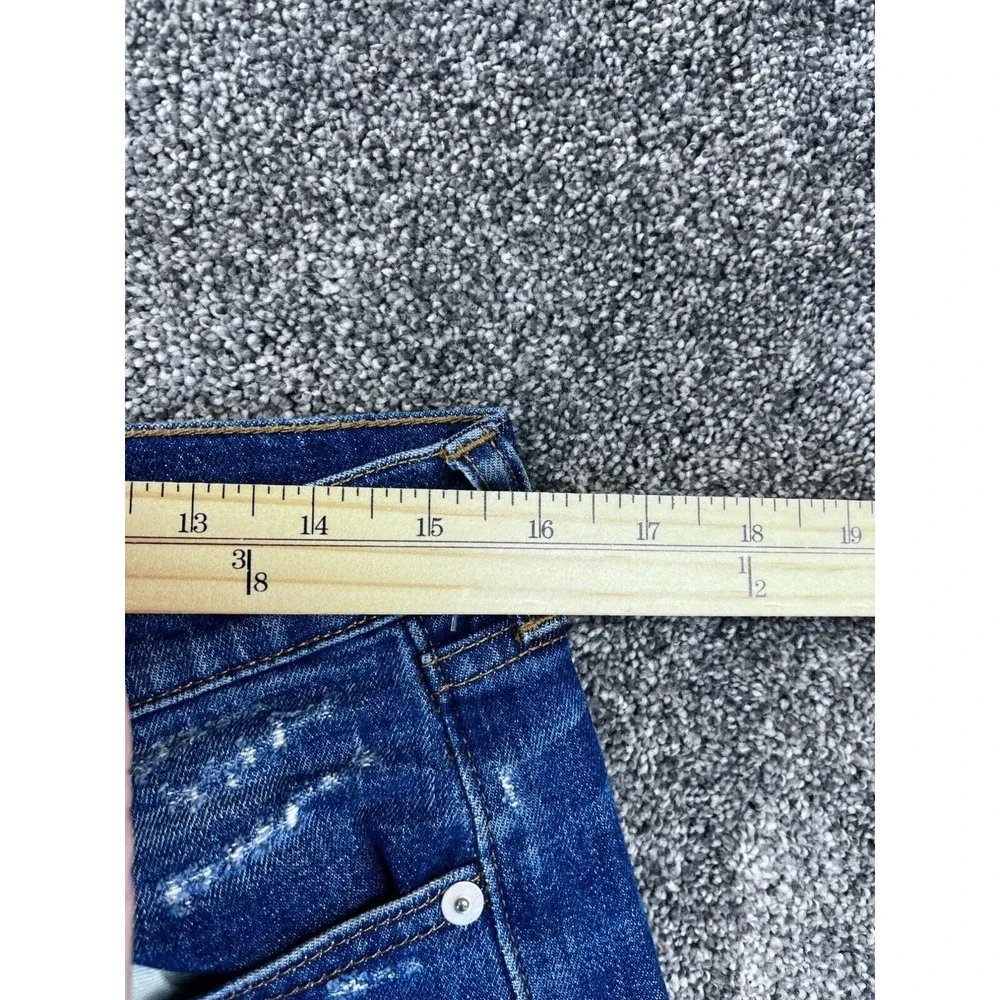 Madewell Womens Slim Boyjean Denim Cutoff‎ Shorts Size 28 Distressed Frayed Hem